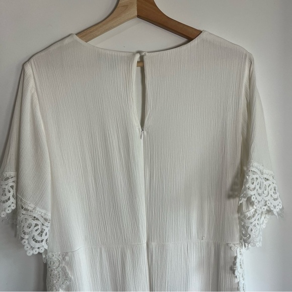 Lulus Sweeten the Occasion White Lace Short Sleeve Maxi Dress, Size XL - Picture 13 of 15